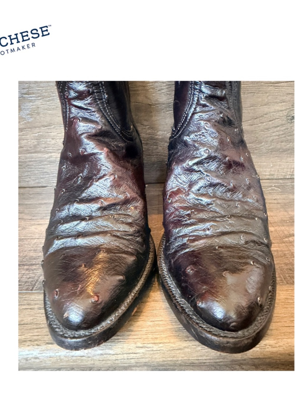 Lucchese 2000 Brown Leather Western Cowboy Boots - Women - Picture 6 of 11